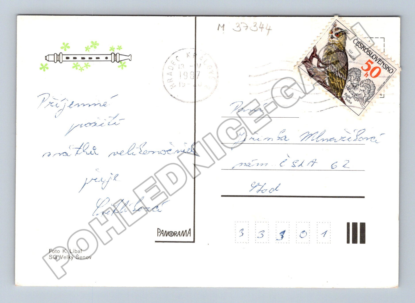 Pohlednice Velikonoční vajíčka a kočičky 1993 (M37344)