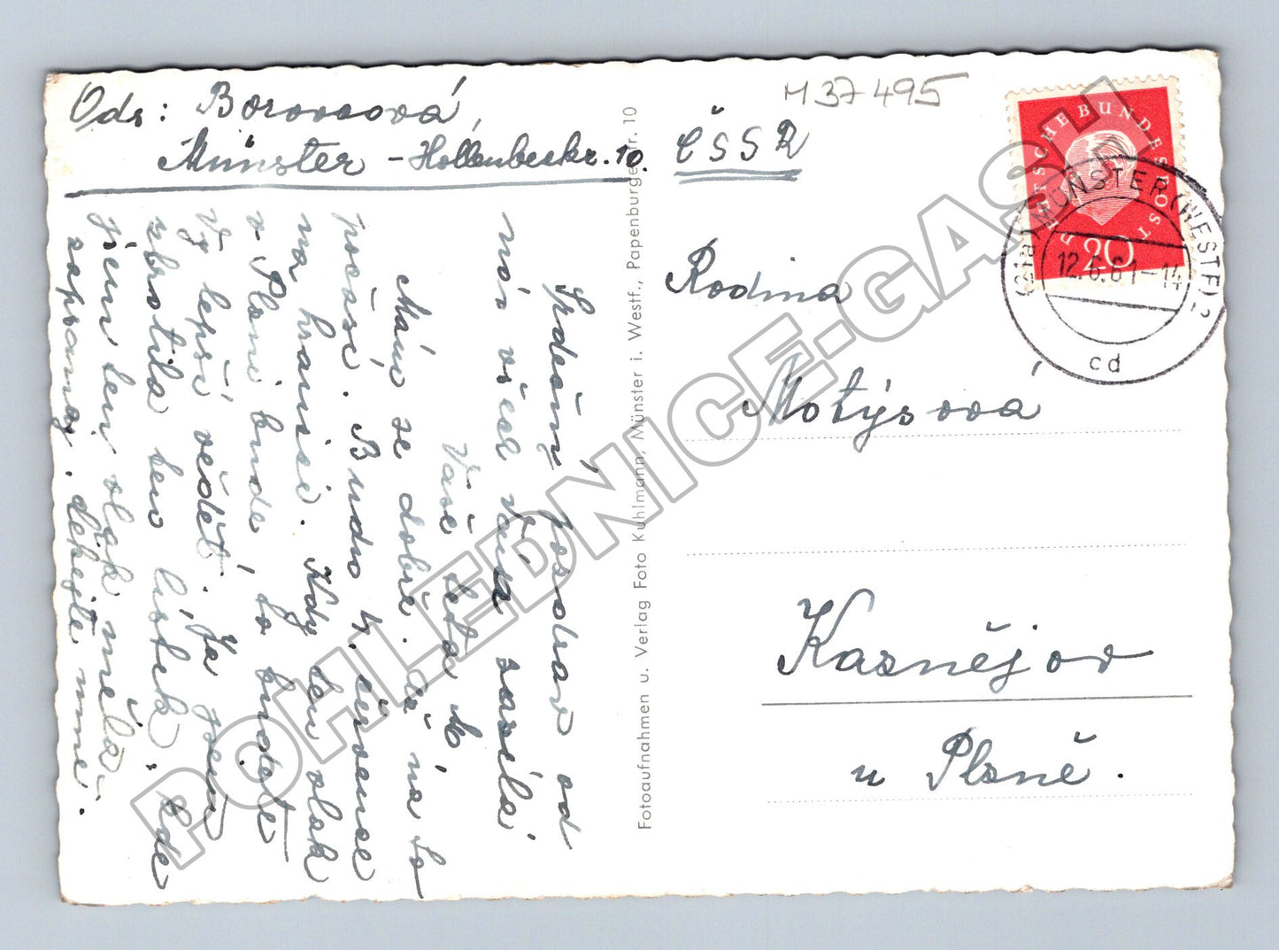 Pohlednice Německo Münster Westfalen koláž památek 1971 (M37495)
