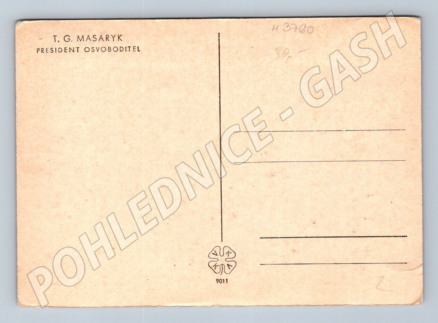 Pohlednice Masaryk na koni historická (M3760)