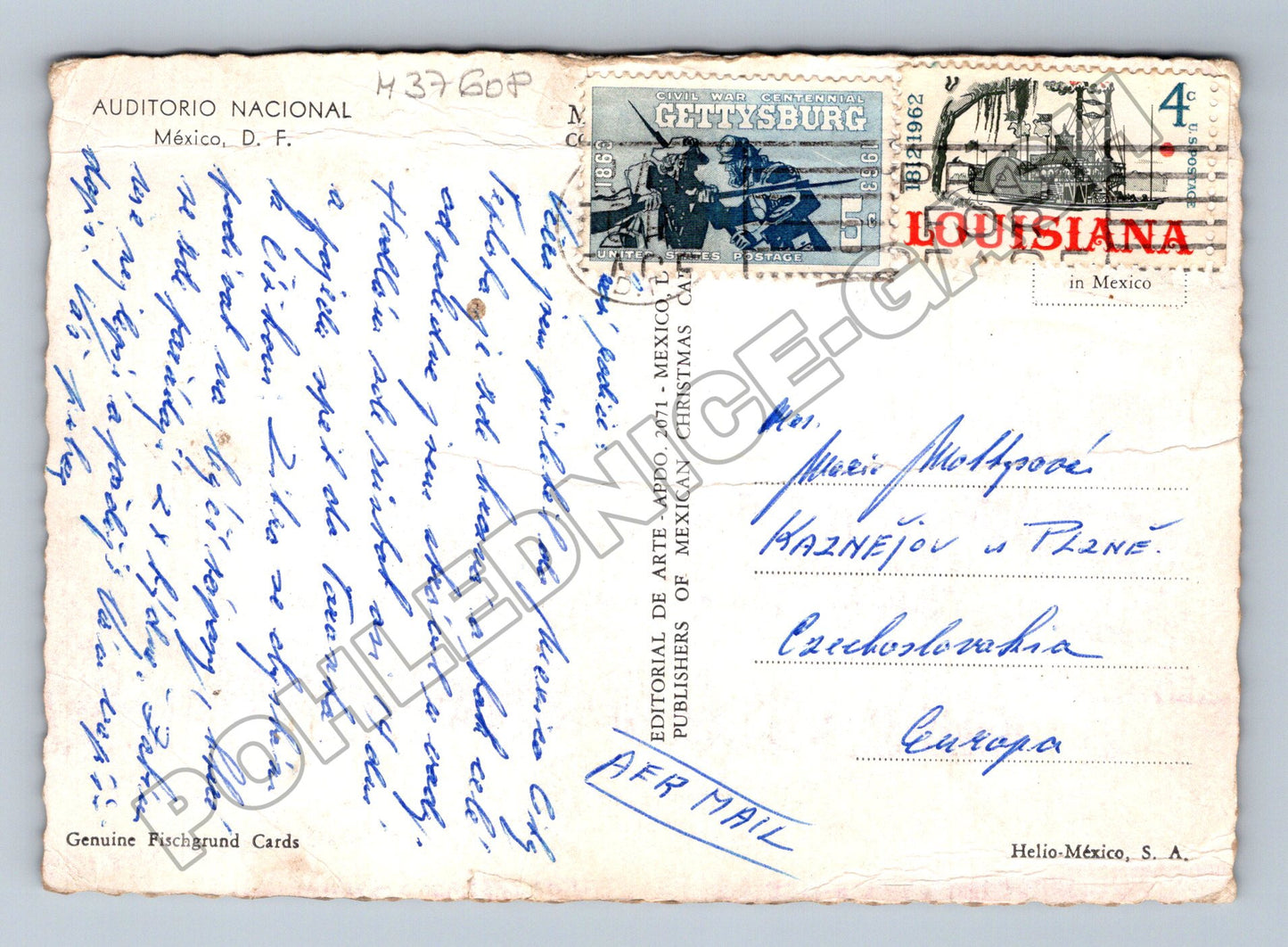 Pohlednice Mexiko Auditorio Nacional 1962 (M37608)