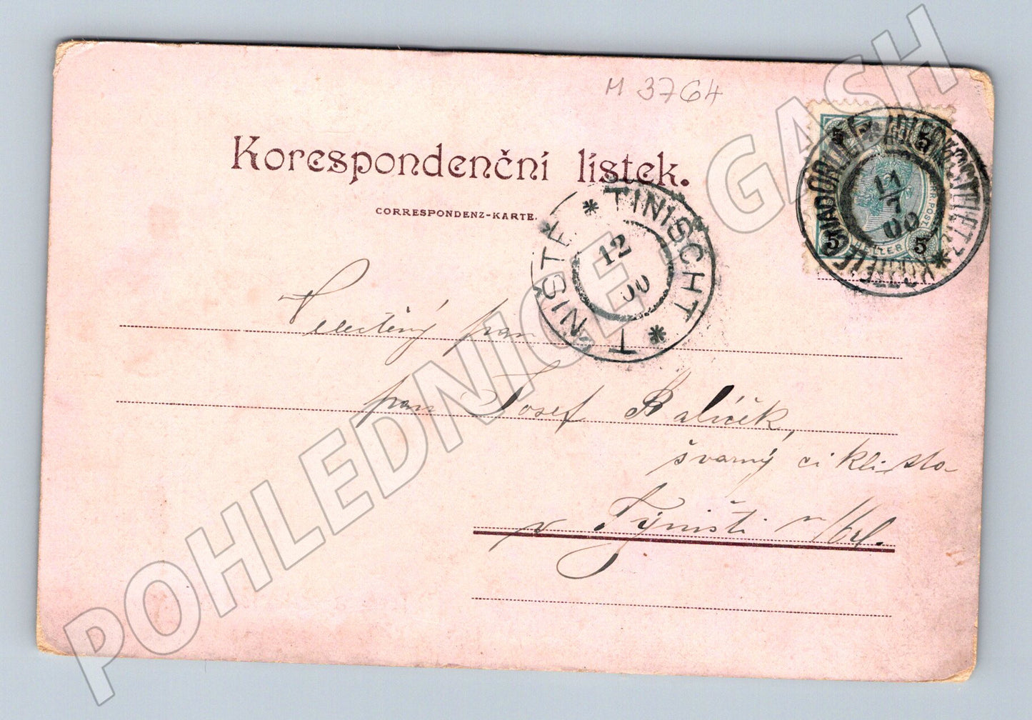 Pohlednice František Palacký dekor (M3764)