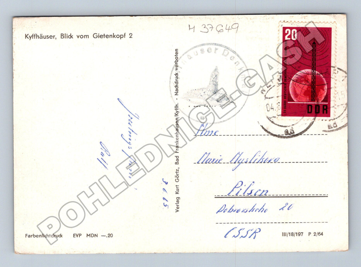 Pohlednice Německo Kyffhäuser Denkmal 1979 (M37649)