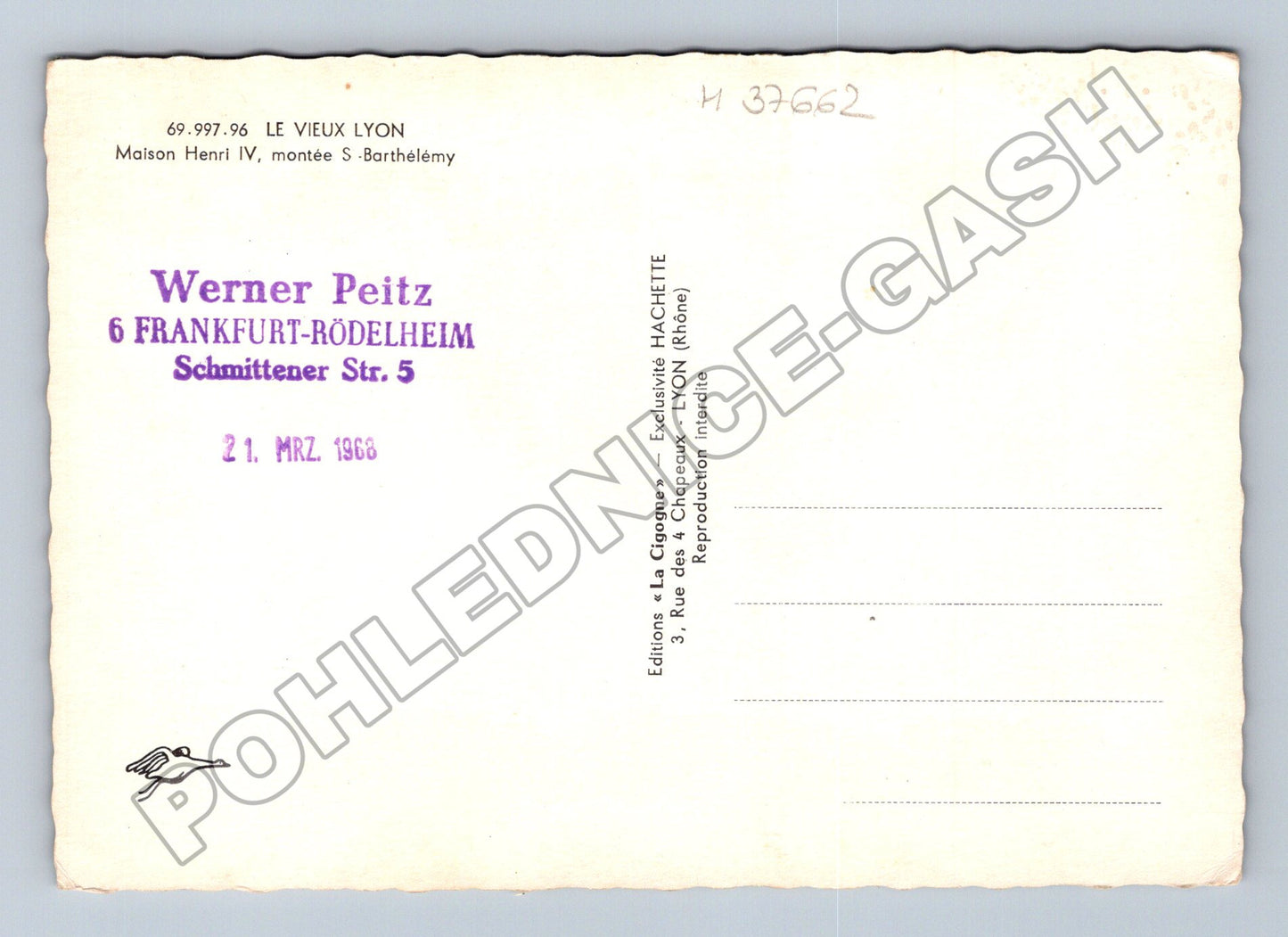 Pohlednice Francie Lyon Maison Henri IV 1968 (M37662)