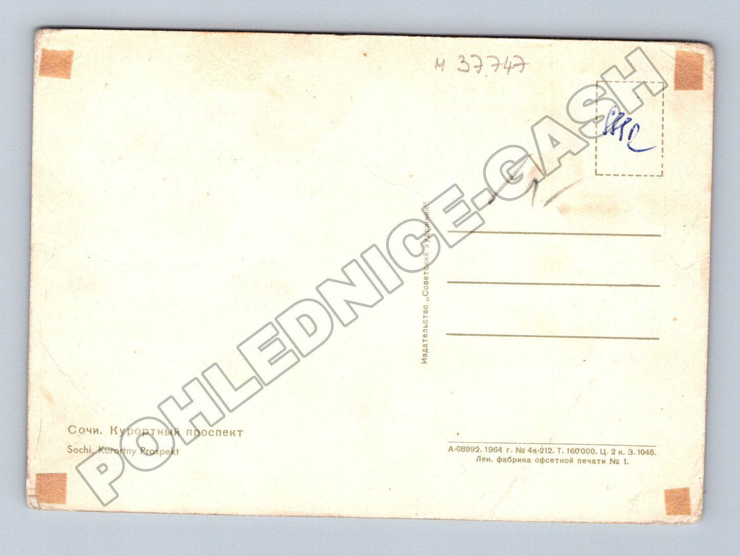 Pohlednice Rusko Soči Kurortny Prospekt 1964 (M37747)