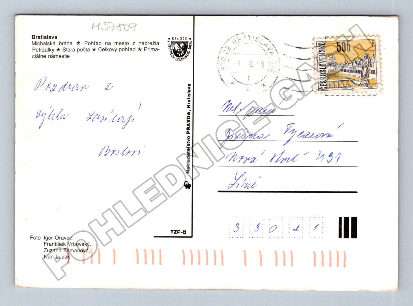 Pohlednice Slovensko Bratislava koláž 1979 (M37809)