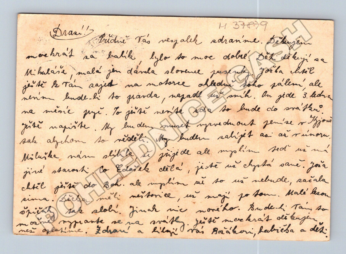 Pohlednice Československo portrét razítko 1931 (M37879)