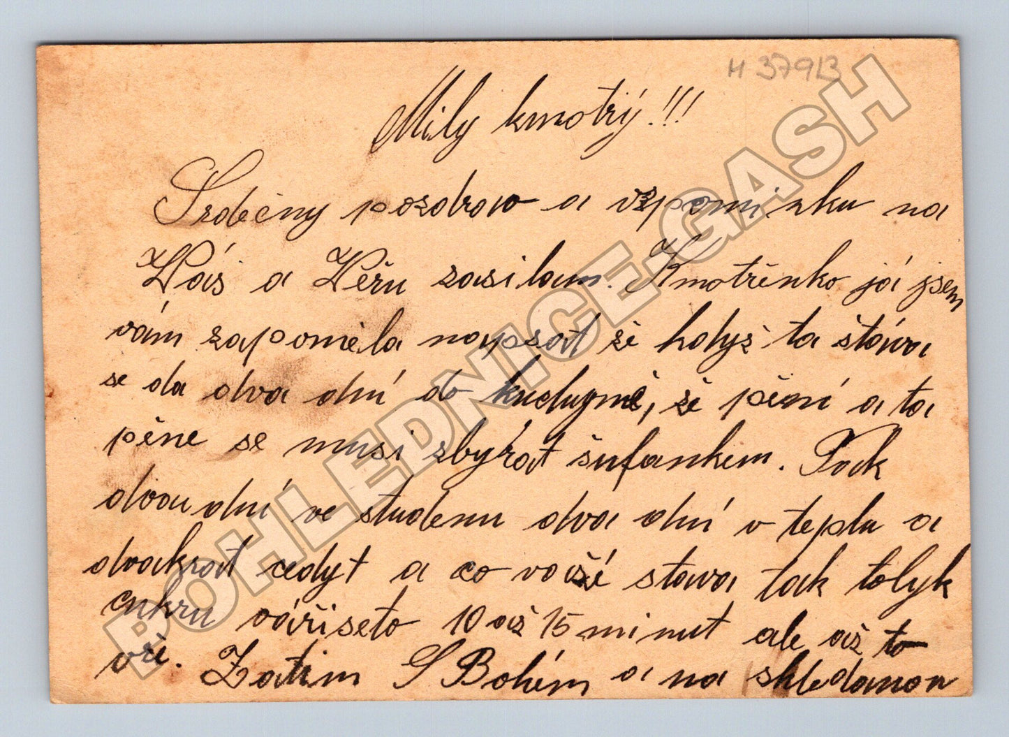 Pohlednice Brno-Řečkovice textová s okrajem 1930 (M37913)