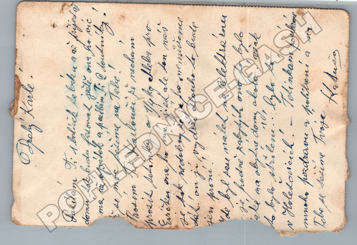 Pohlednice Protektorátní text 1944 (M37950)