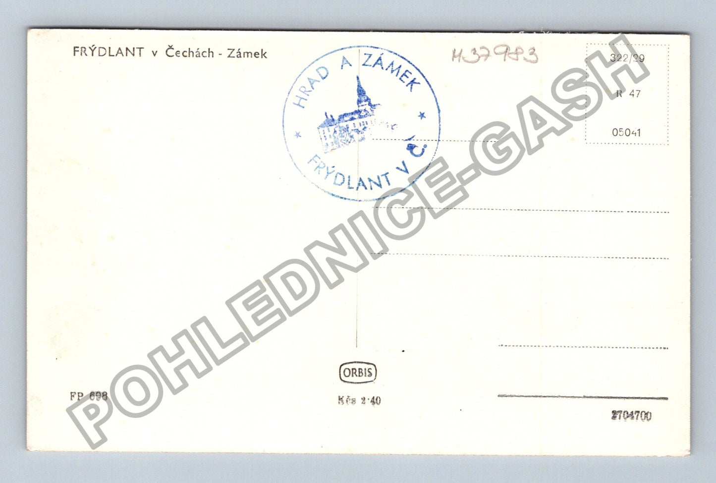 Pohlednice Frýdlant v Čechách Zámek (M37983)