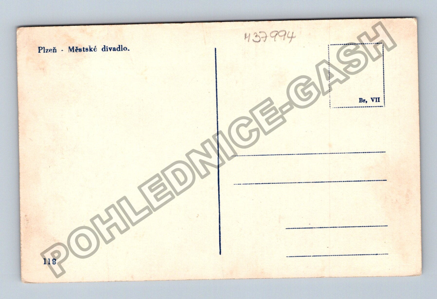Pohlednice Plzeň Městské divadlo (M37994)