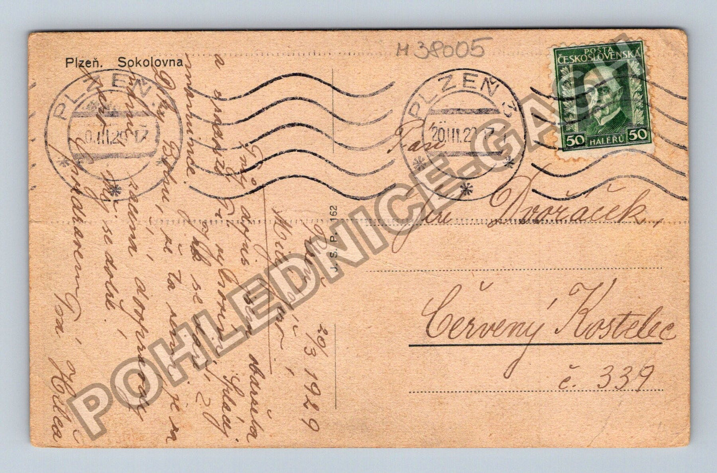 Pohlednice Plzeň Sokolovna 1929 (M38005)