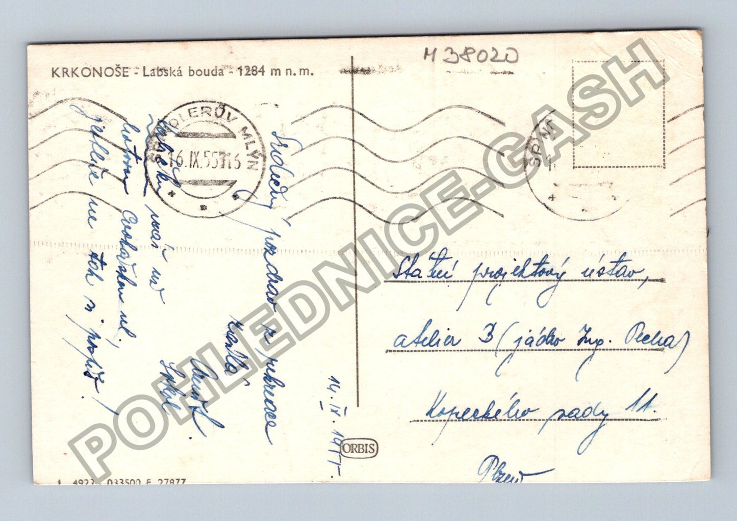 Pohlednice Krkonoše Labská bouda 1284 m n m 1977 (M38020)