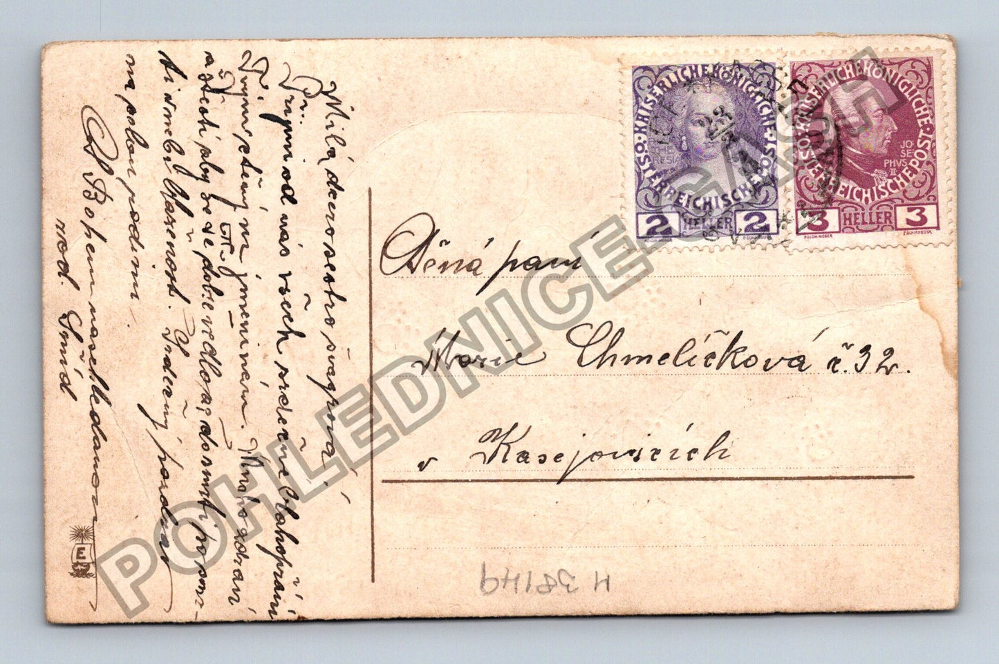 Pohlednice Srdečné přání kytice vlčích máků (M38149)