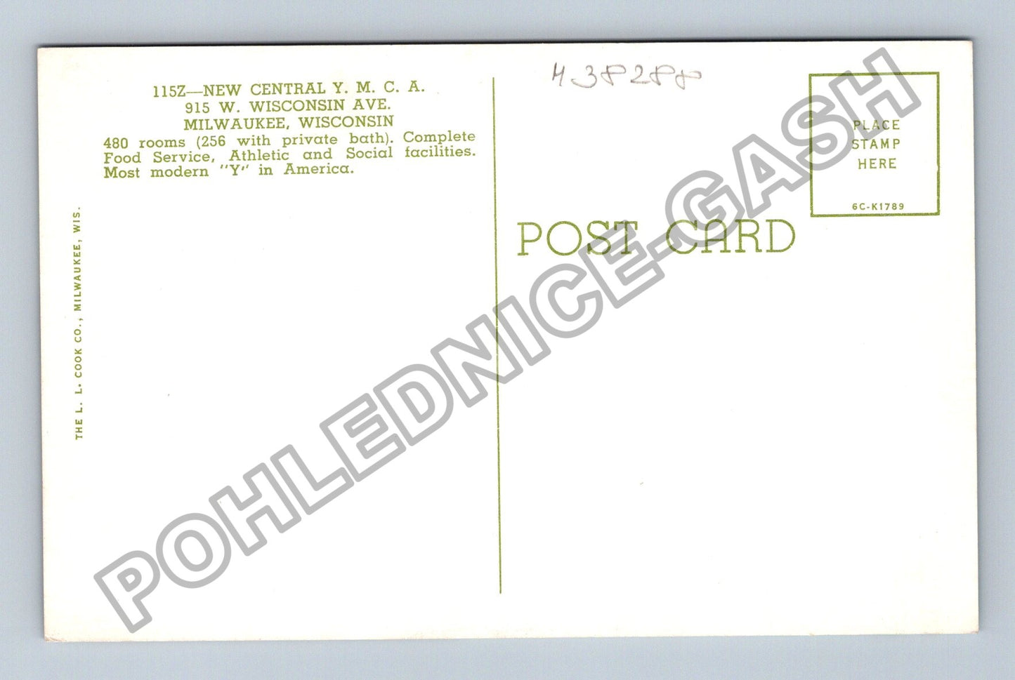 Pohlednice Severní Amerika Milwaukee Wisconsin Y.M.C.A. (M38288)