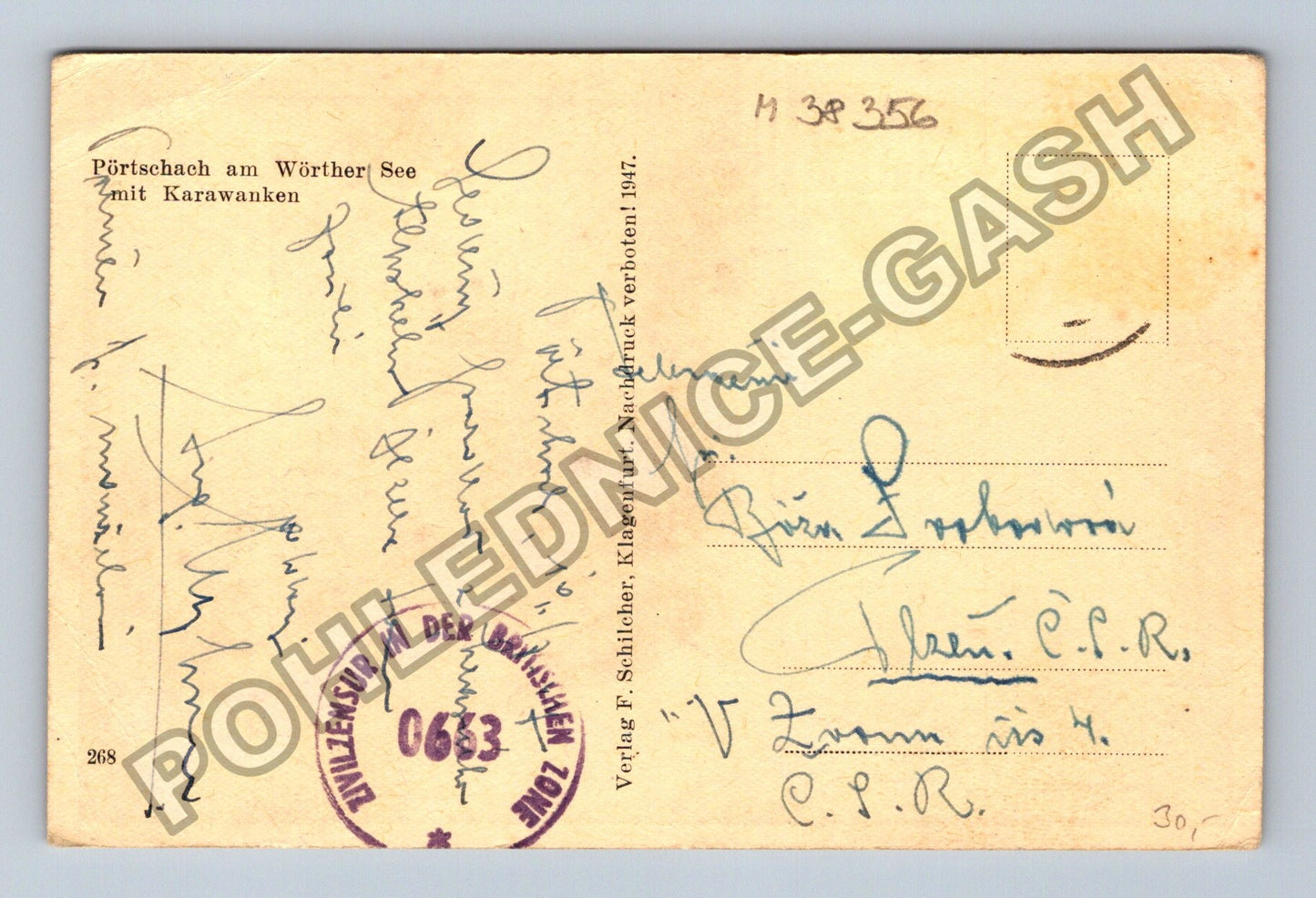 Pohlednice Rakousko Pörtschach am Wörther See mit Karawanken (M38356)