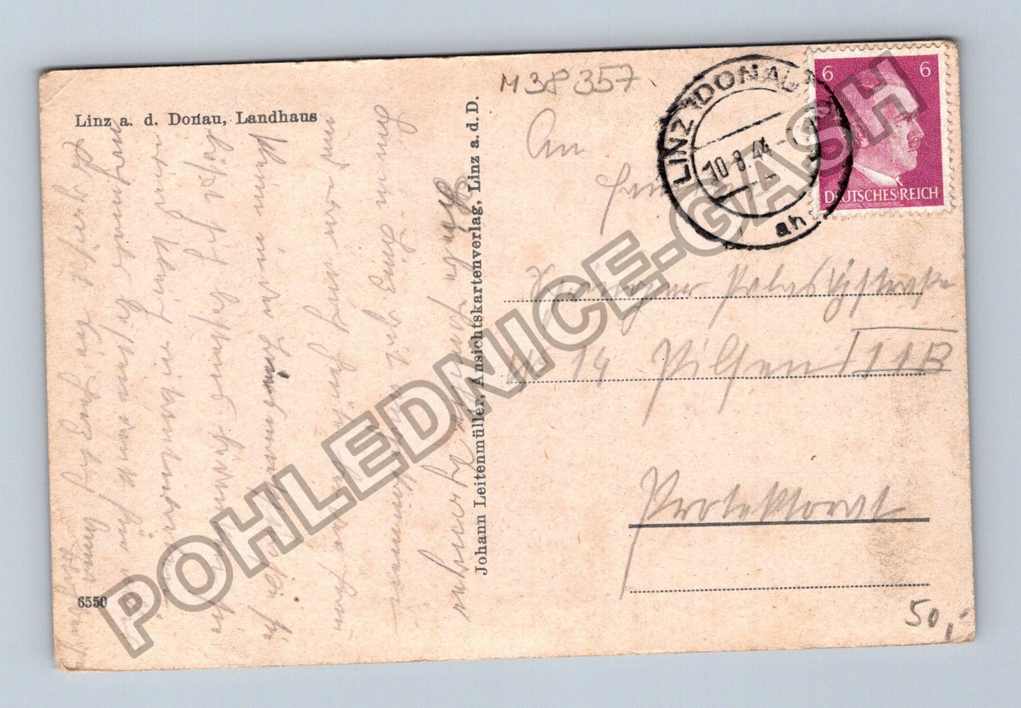 Pohlednice Rakousko Linz a d Donau Landhaus 1944 (M38357)