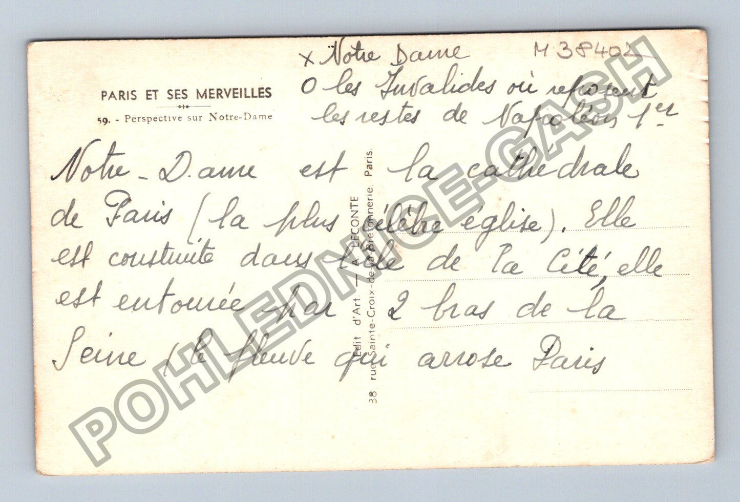 Pohlednice Francie Paříž Notre Dame a Seina (M38402)