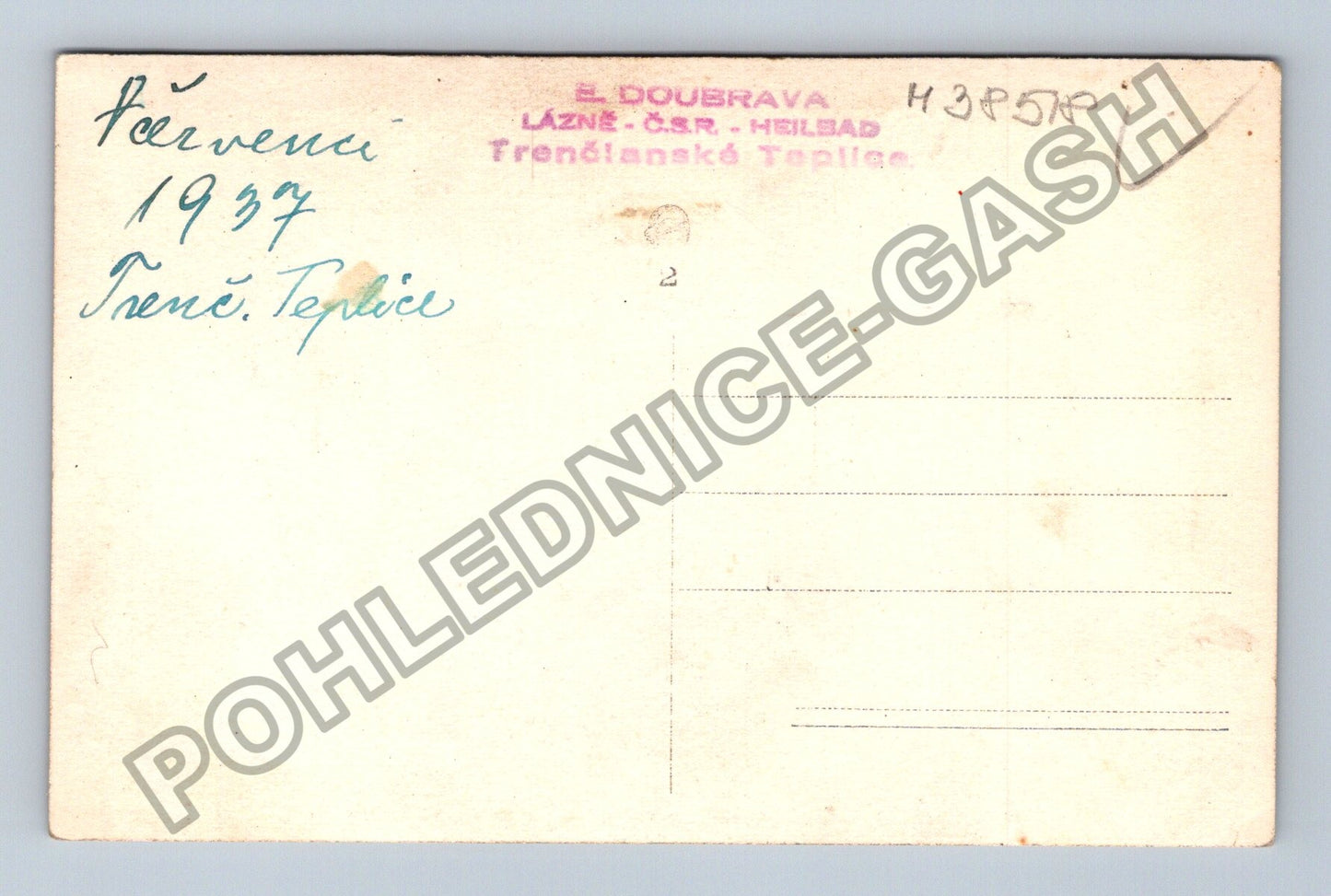 Pohlednice Párvenice Trenčianske Teplice dítě 1937 (M38518)