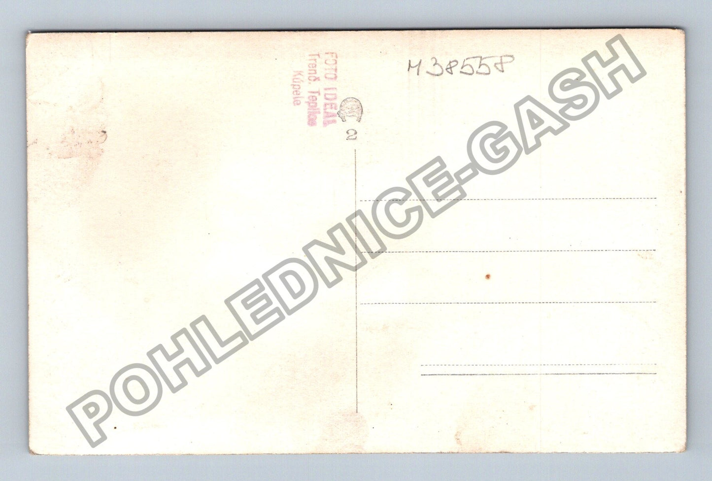 Pohlednice Teplice tři osoby rodinná fotografie 1938 (M38558)