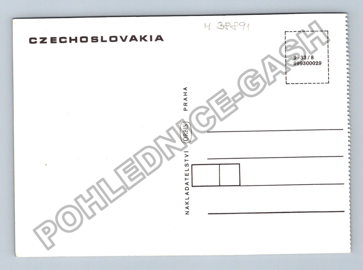 Pohlednice Vranov nad Dyjí hrad a městečko (M38891)