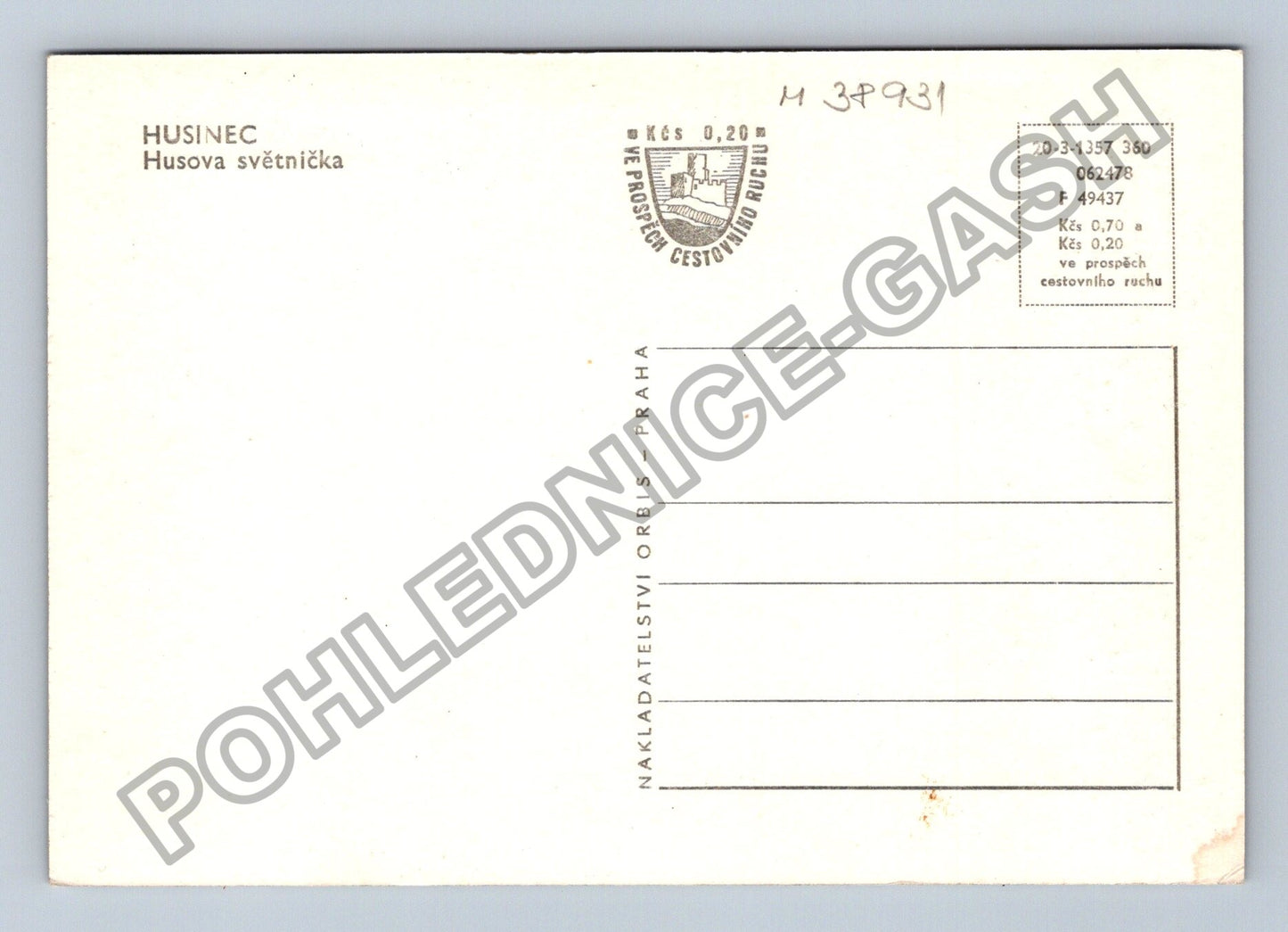 Pohlednice Husinec Husova světnička (M38931)