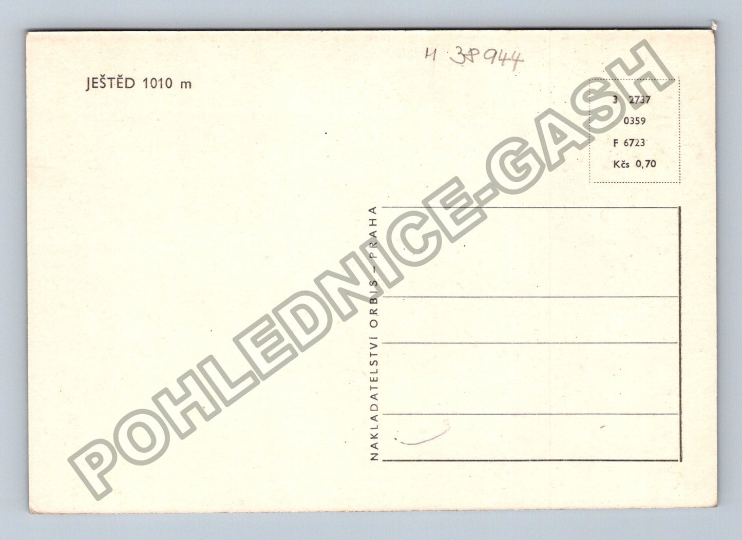 Pohlednice Ještěd 1010 m (M38944)