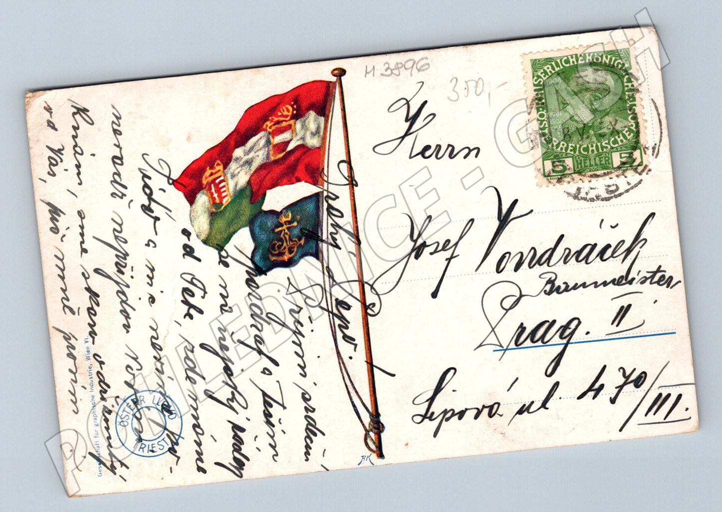 Pohlednice parník S.S. Heluan – námořní motiv (M3896)