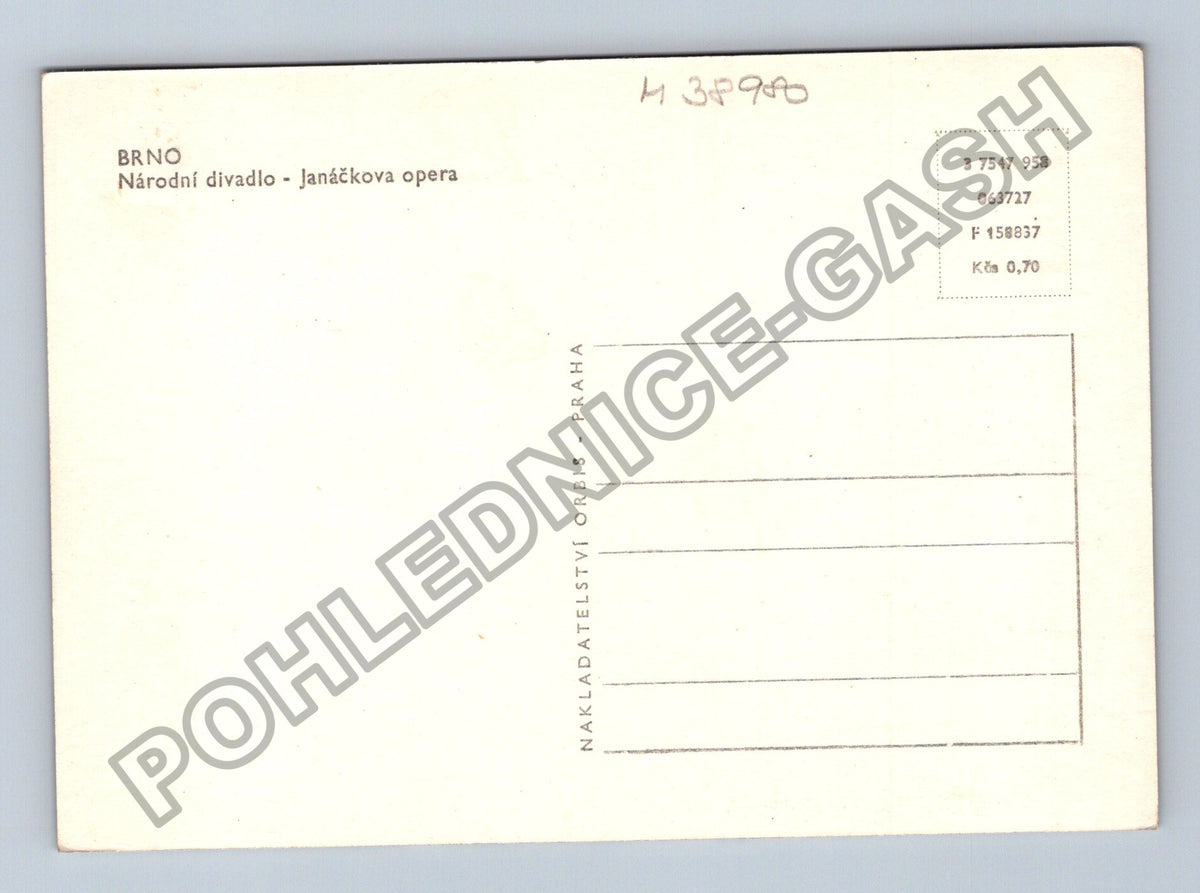 Pohlednice Brno Národní divadlo Janáčkova opera (M38980)