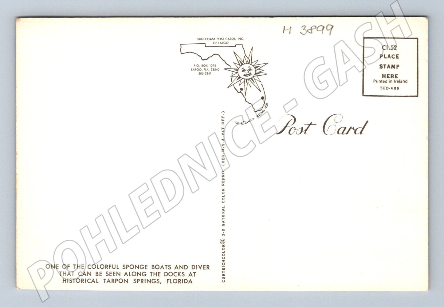 Pohlednice loď St. Nicholas – Tarpon Springs (M3899)