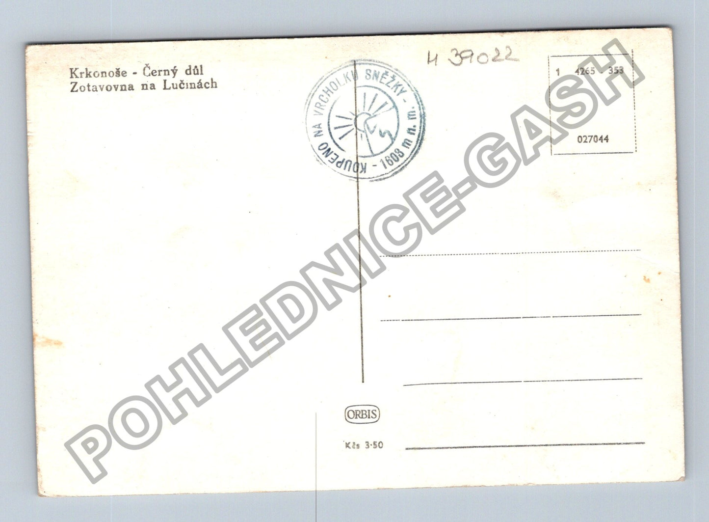 Pohlednice Krkonoše Černý důl Zotavovna na Lučinách (M39022)