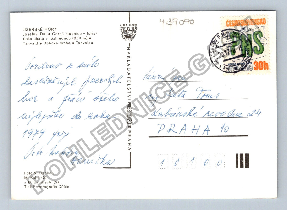 Pohlednice Jizerské hory Josefův Důl Tanvald Zima (M39090)