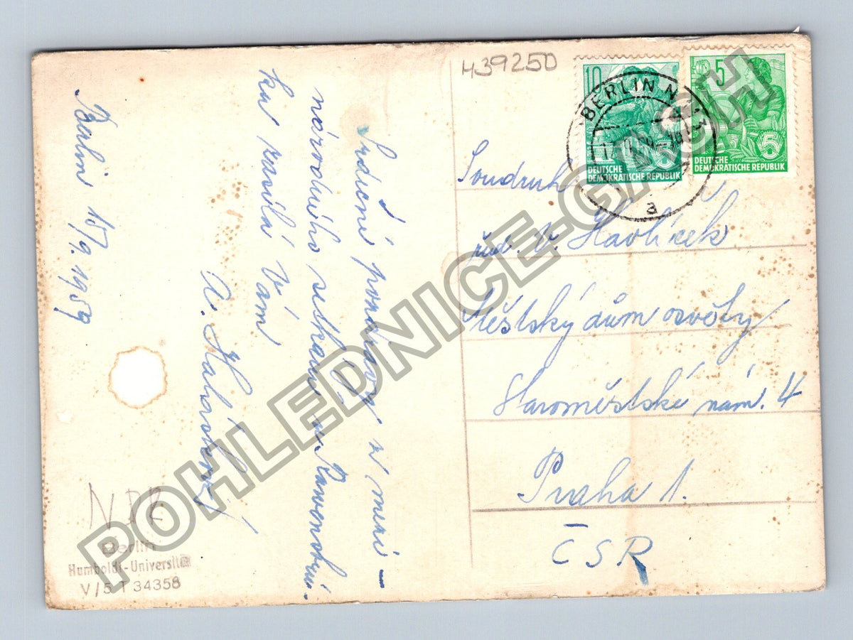 Pohlednice Německo Berlín Humboldtova univerzita 1959 (M39250)