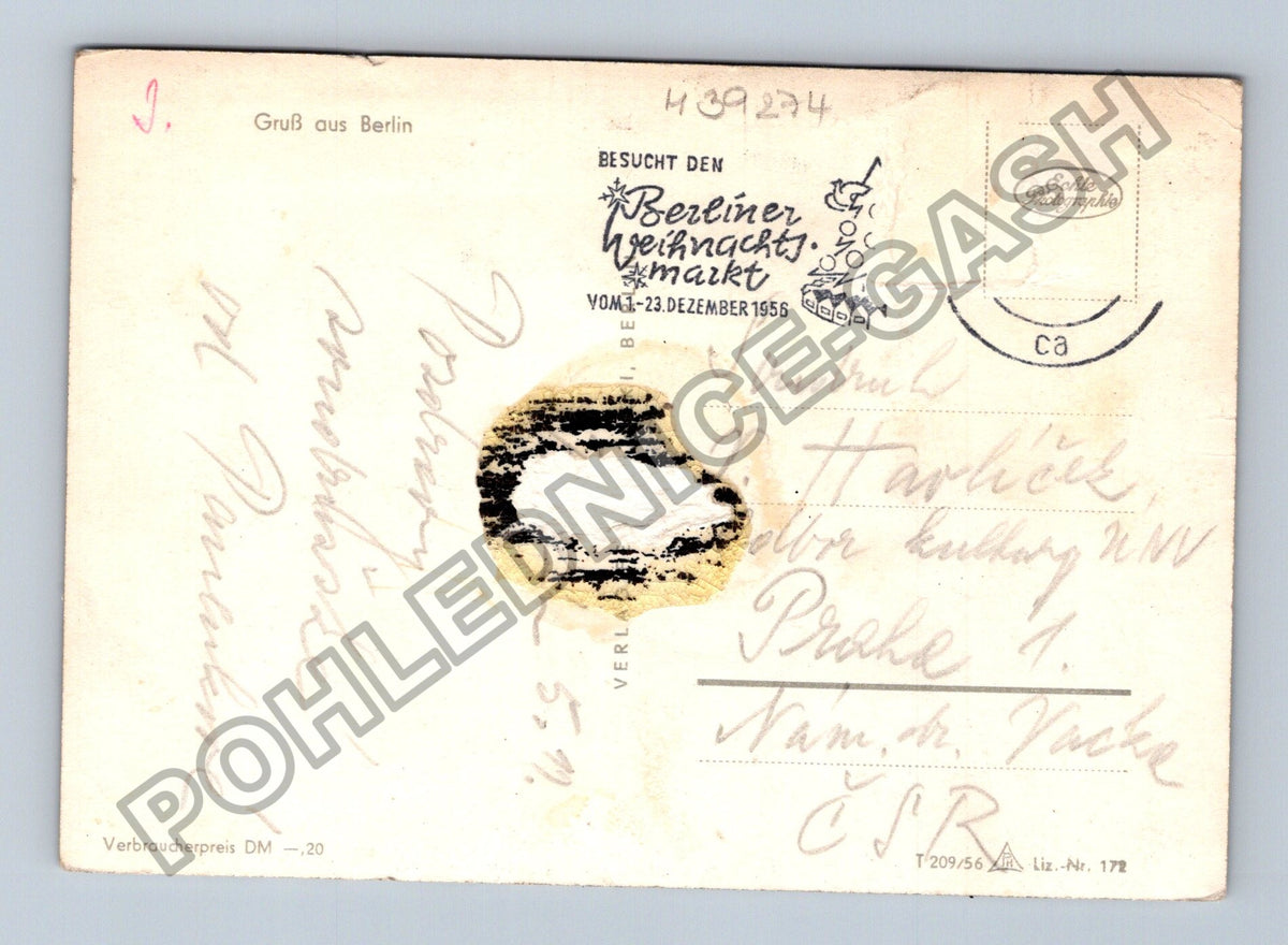 Pohlednice Německo Berlín Strausberger Platz Stalin Allee (M39274)