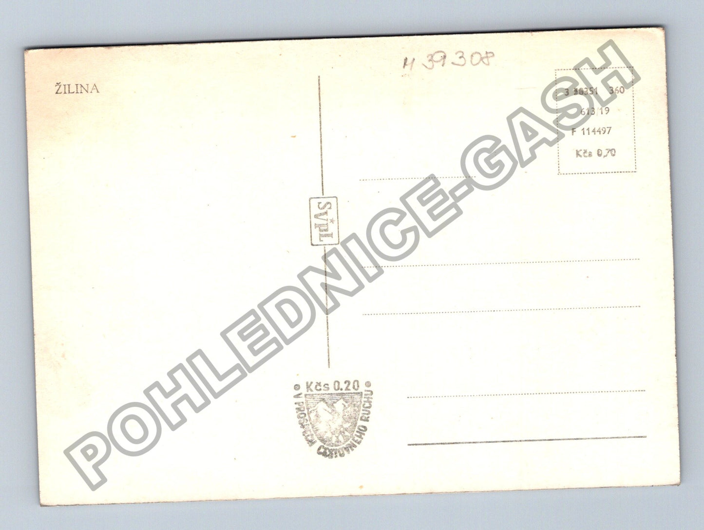 Pohlednice Žilina náměstí podloubí automobily (M39308)