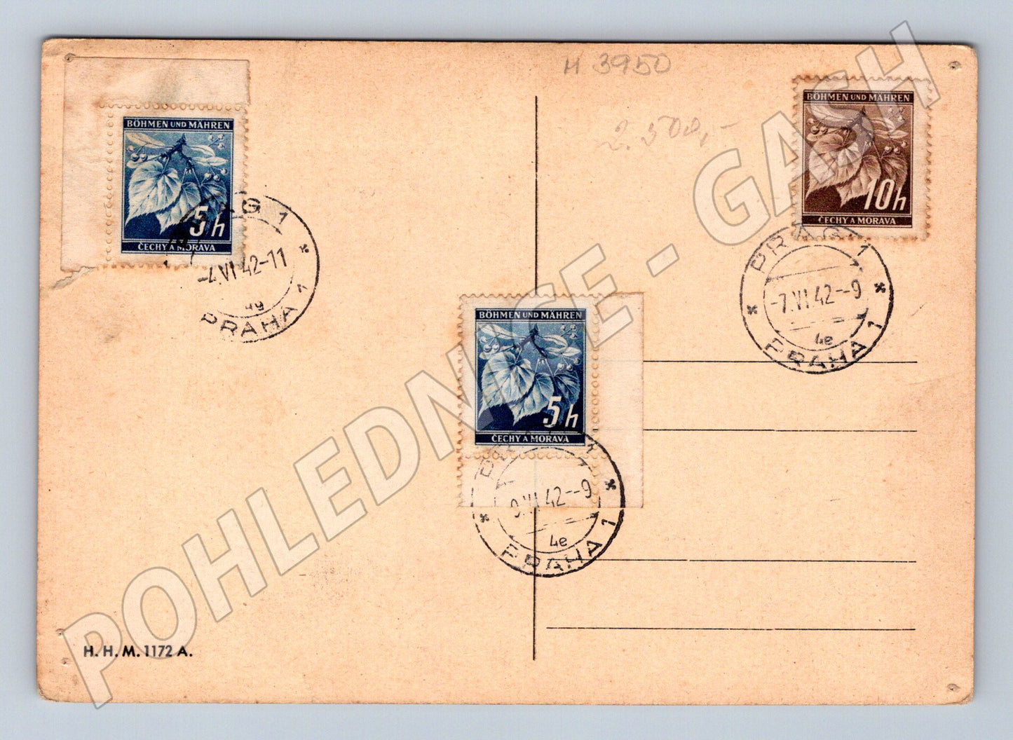 Pohlednice Reinhard Heydrich Protektorát Čechy a Morava (M3950)