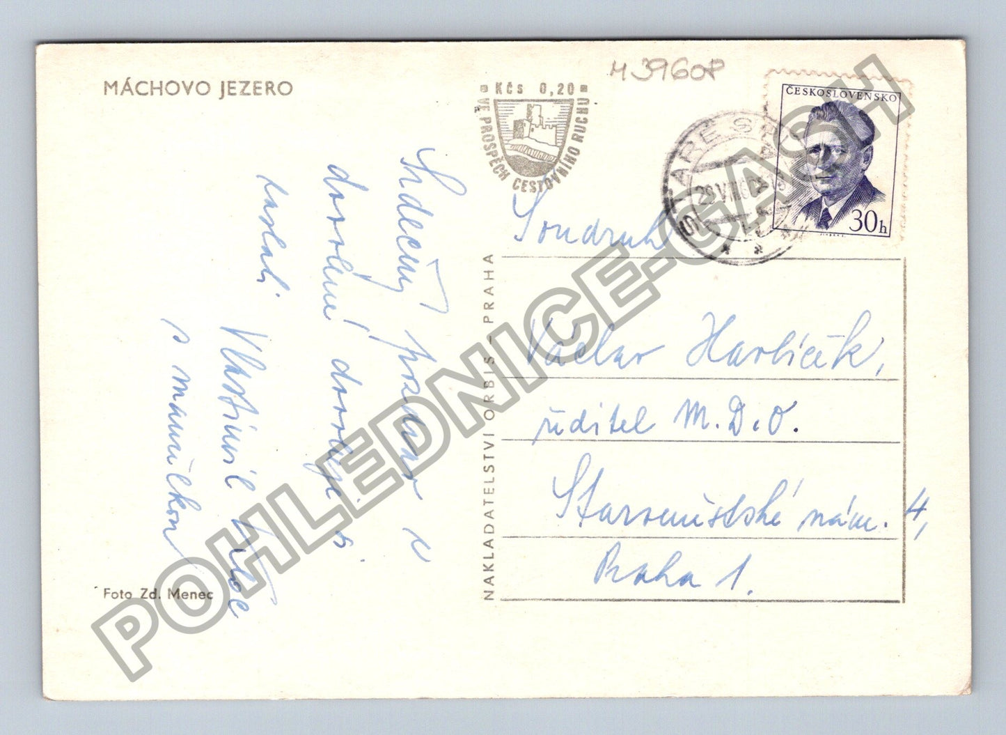Pohlednice Máchovo jezero (M39608)