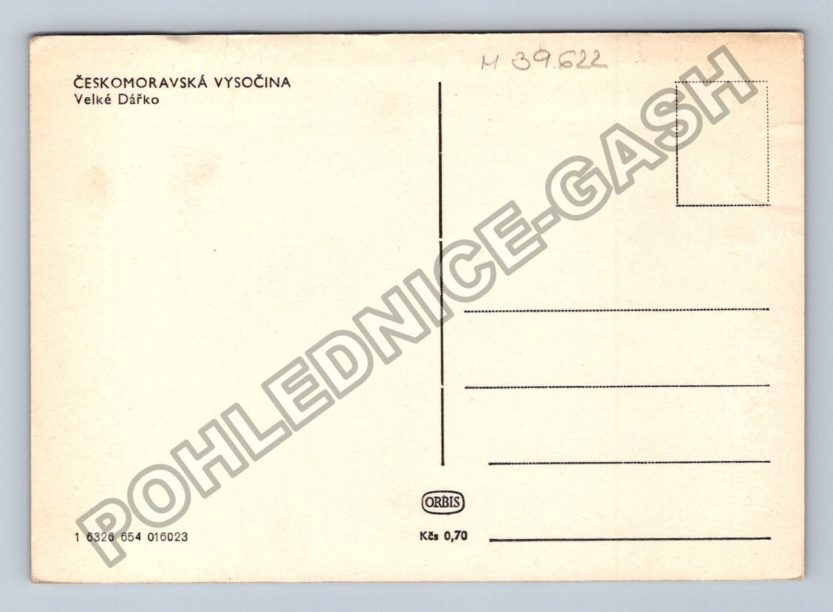 Pohlednice Českomoravská Vysočina Velké Dářko (M39622)