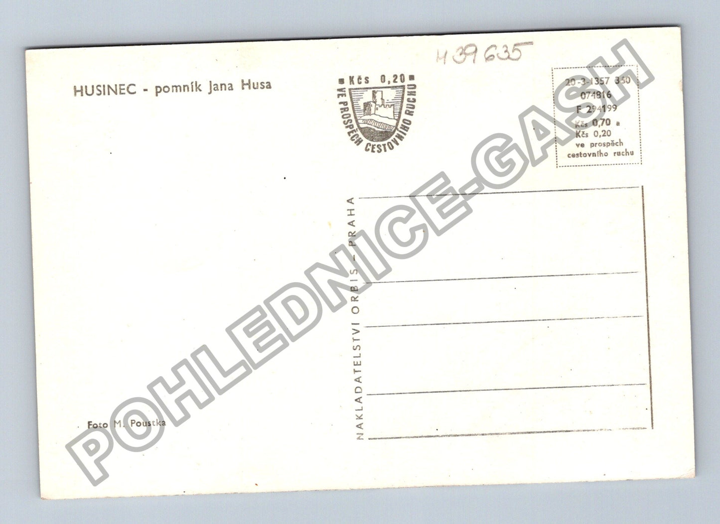 Pohlednice Husinec pomník Jana Husa (M39635)
