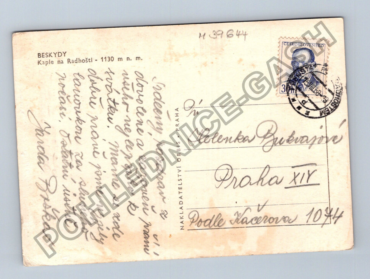 Pohlednice Beskydy Kaple na Radhošti 1130 m n m (M39644)