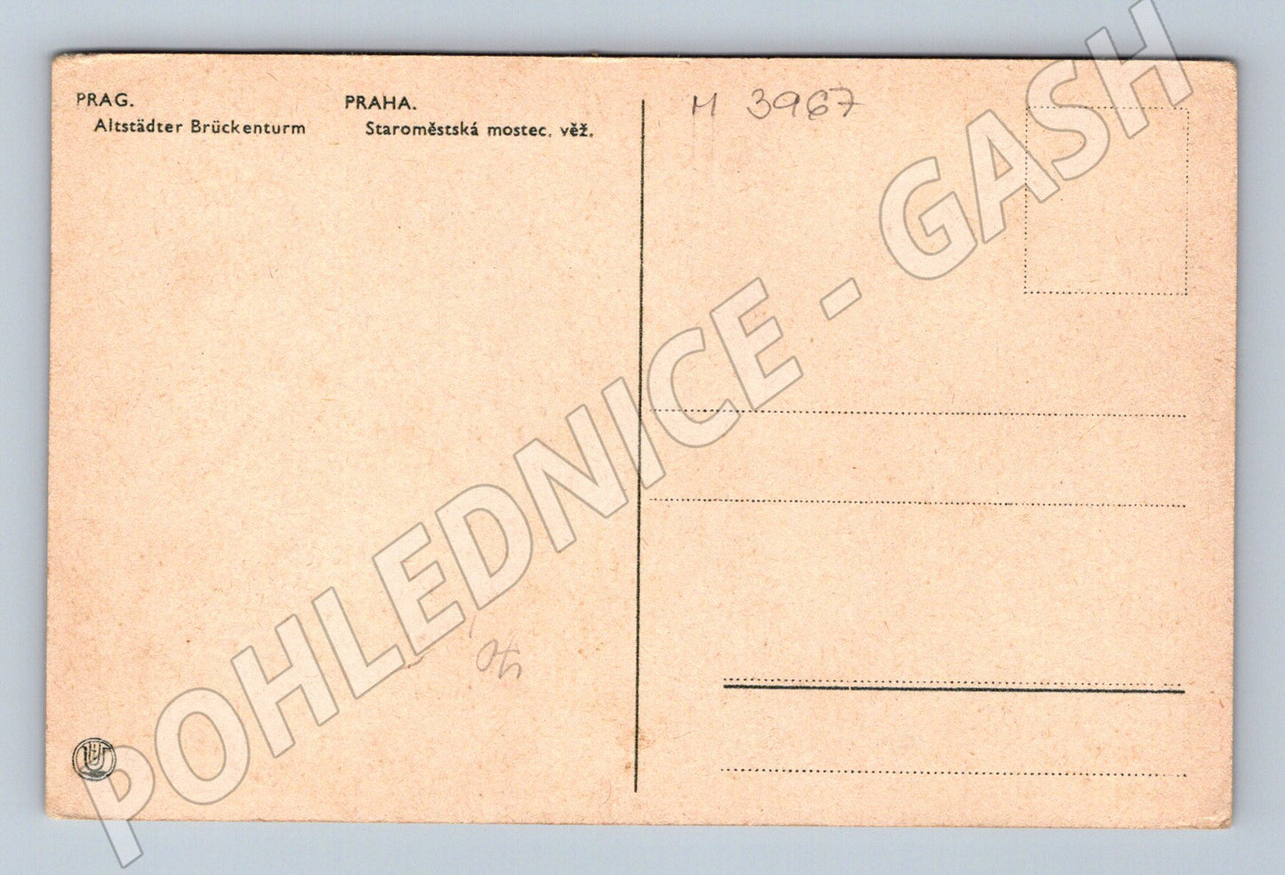 Pohlednice Praha Staroměstská mostecká věž historická (M3967)