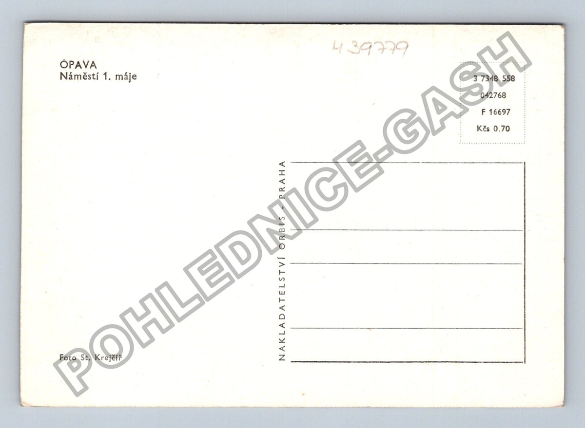 Pohlednice Opava Náměstí 1. máje (M39779)