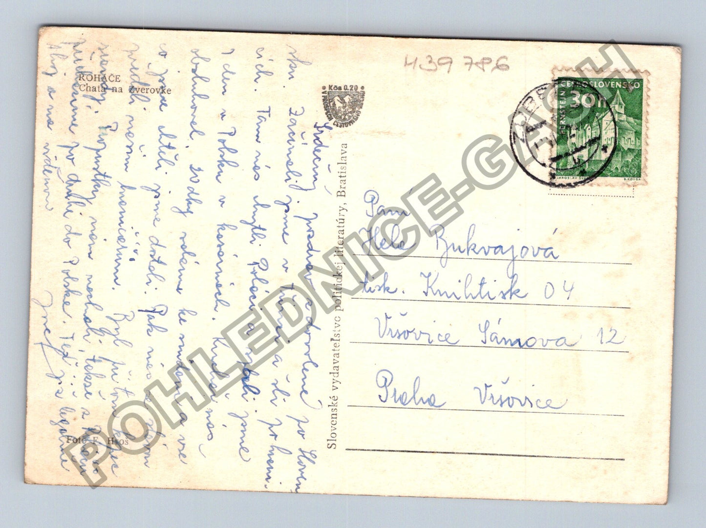 Pohlednice Slovensko Roháče Chata na Ďurovej (M39786)