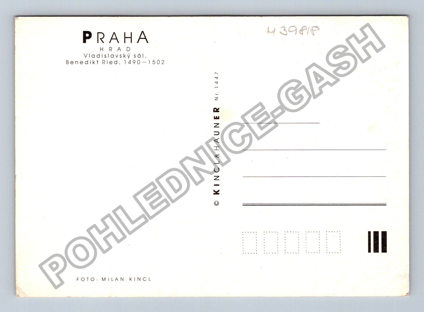 Pohlednice Praha Hrad Vladislavský sál Benedikt Ried (M39818)