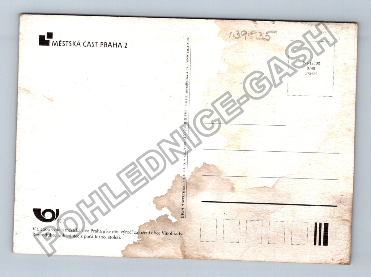 Pohlednice Král. Vinohrady Perutická Zvonařkou Nuselské (M39835)