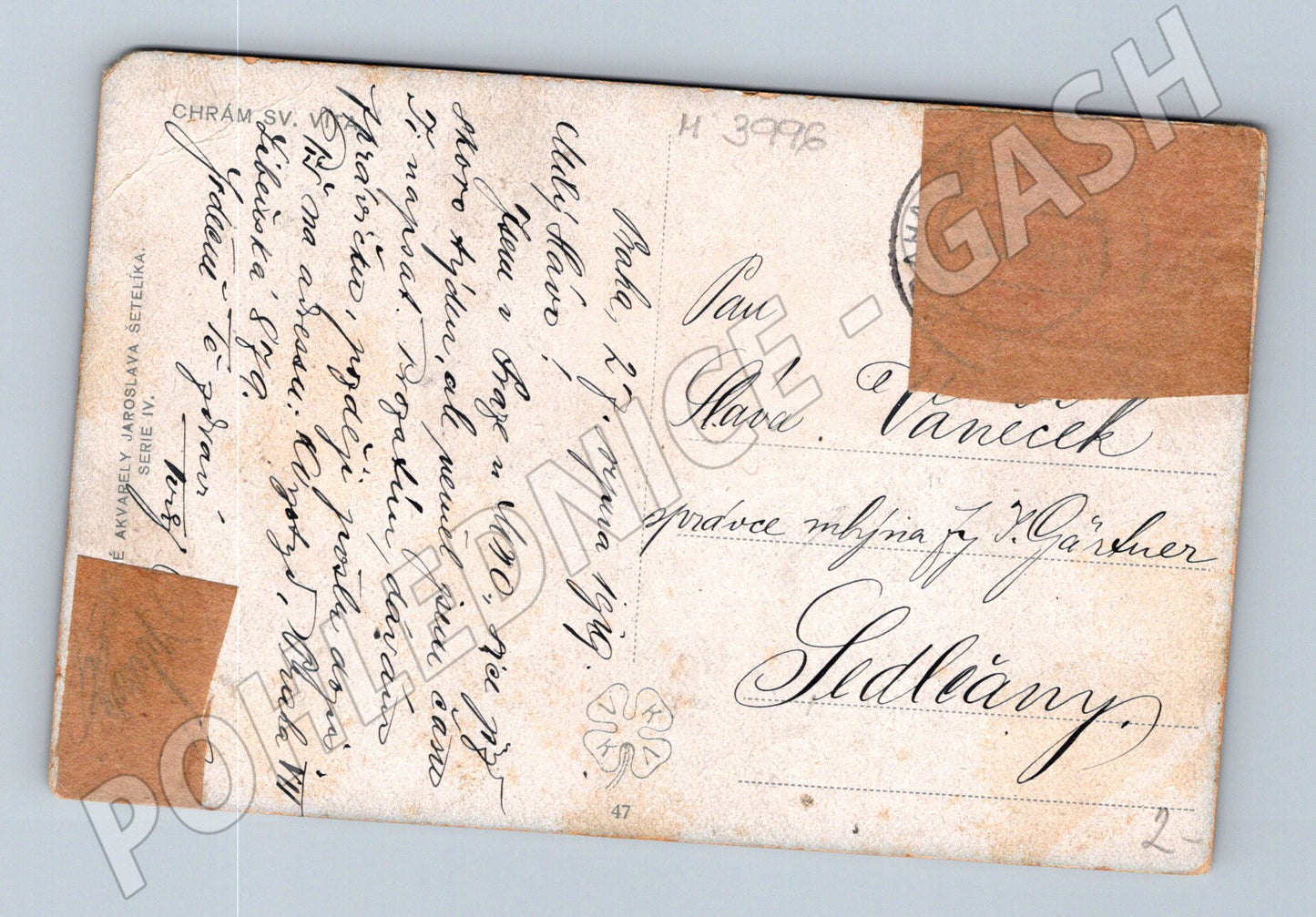 Pohlednice Praha Chrám sv Víta Šetelík motiv (M3996)