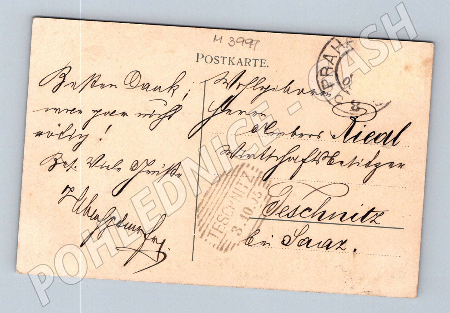 Pohlednice Praha Karlův most a Hradčany historický (M3999)