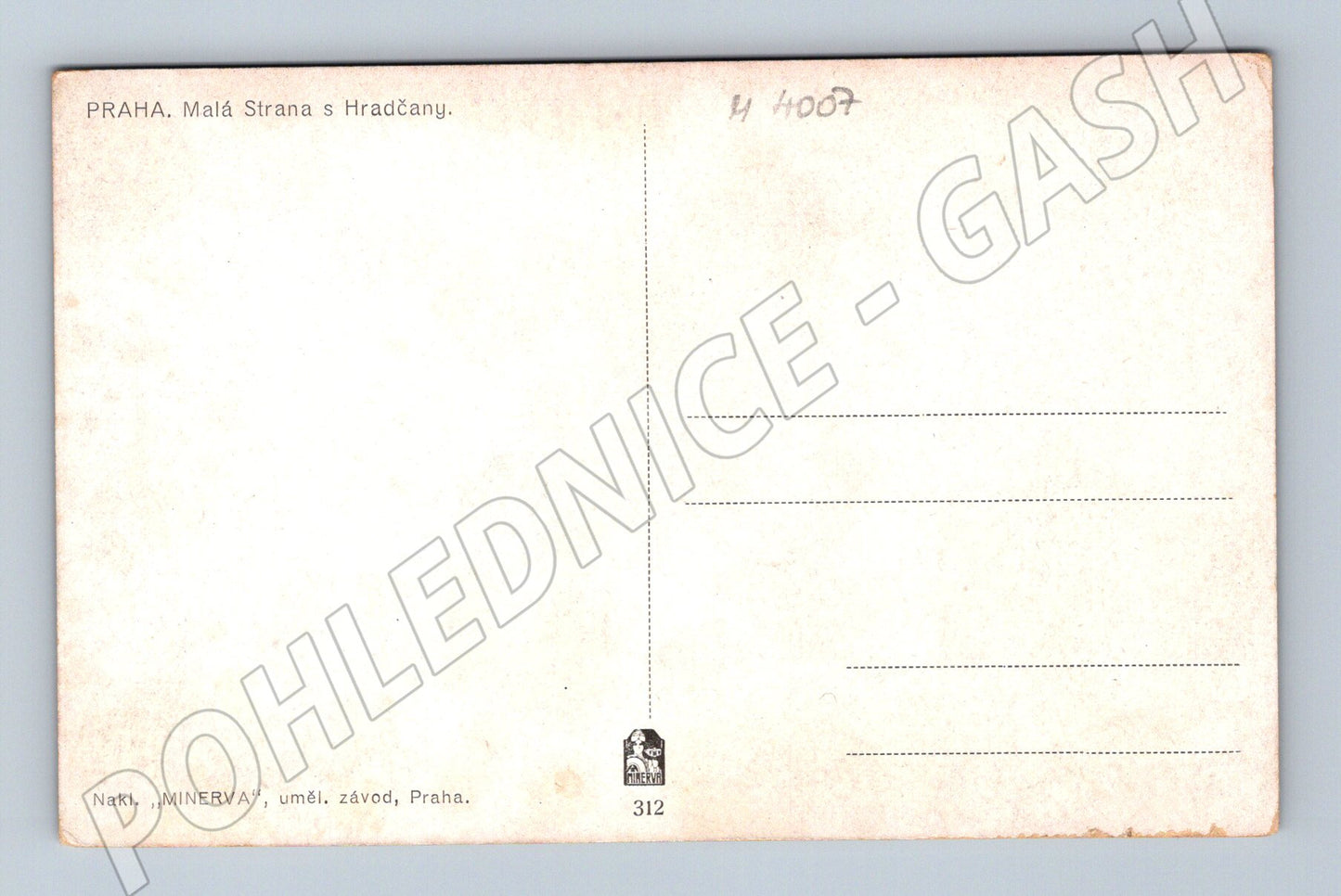 Pohlednice Praha Malá Strana a Hradčany Minerva (M4007)