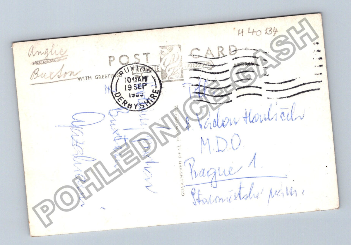 Pohlednice Velká Británie Buxton The Crescent 1953 (M40134)