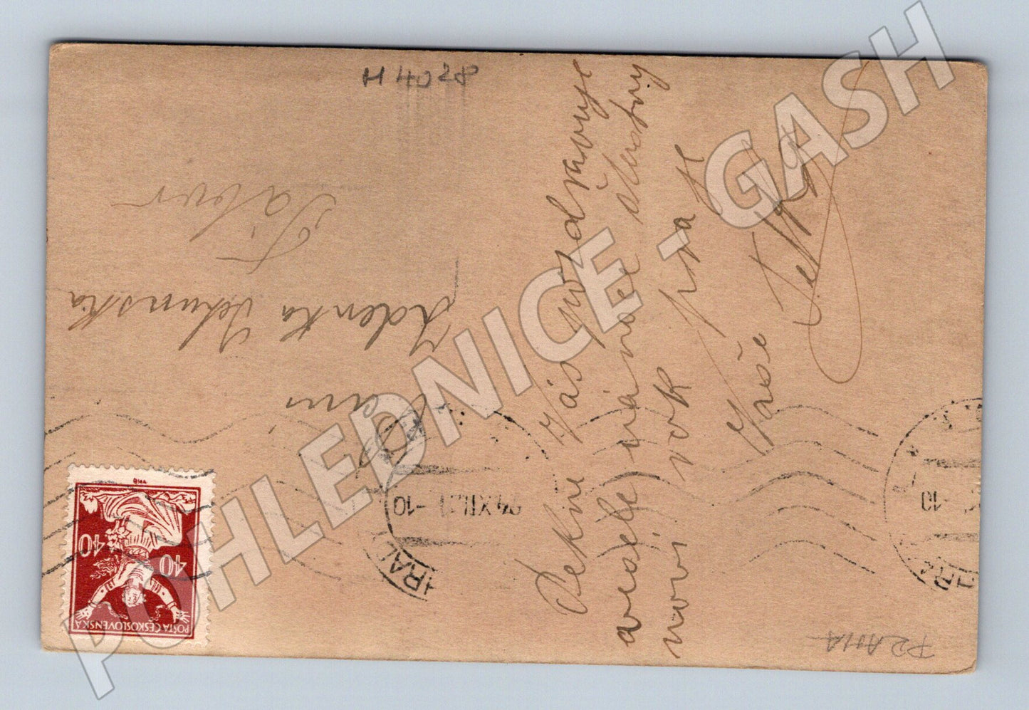 Pohlednice Pražský hrad zimní pohled historický (M4028)