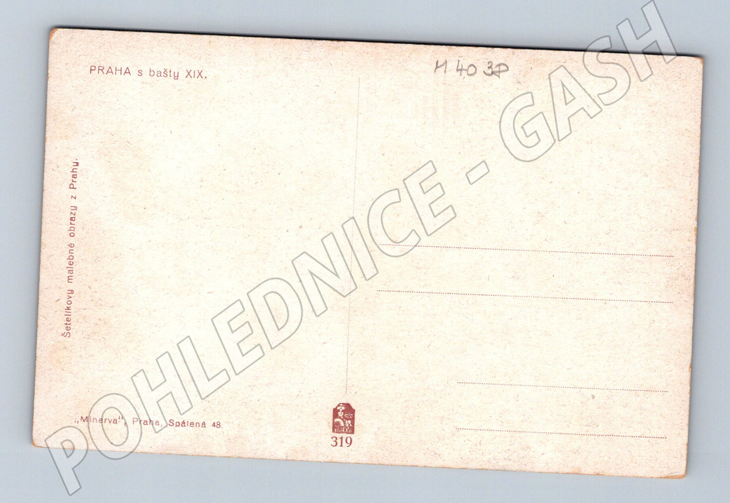 Pohlednice Praha pohled z bašty XIX Minerva (M4038)
